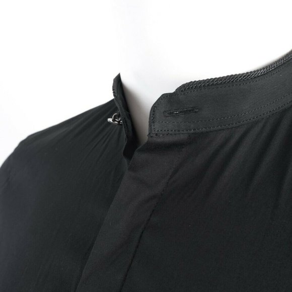 Zara Mens Slim Fit Shirt S Black Button Up - Picture 2 of 7